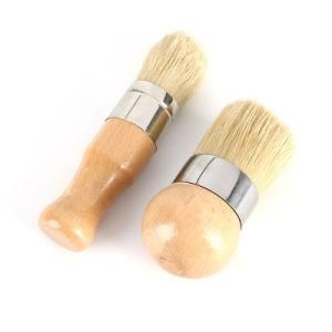 2PCS Chalk Paint Natural Bristle Wall Paint Brush Set for Furniture and Wall Painting