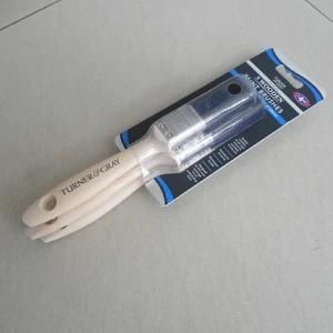 Wooden Handle Paint Brush Set with Black Bristle Material