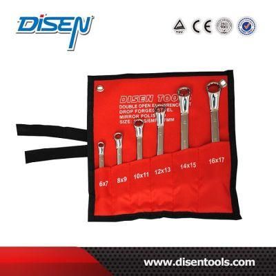 ANSI 6PS (6-17mm) Mirror Chrome Plated Box End Wrench