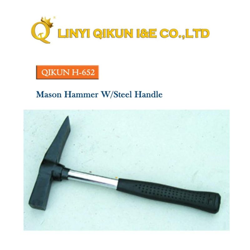 H-651 Construction Hardware Hand Tools Mason Hammer with Wooden Handle