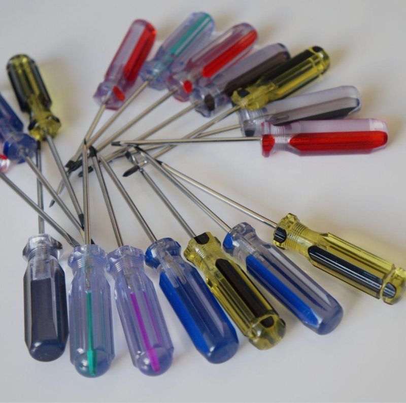Factory Supplied Transparent Double Head Phillips Flat Screwdriver