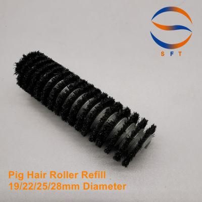 Customized 28mm Diameter Pure Pig Hair Mane FRP Roller Refills
