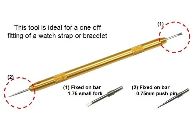 Changing a Watch Band Using a Springbar Tool
