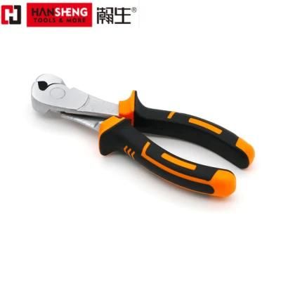 Made of Carbon Steel, Pearl-Nickel Plated, Nickel Plated PVC Handles, German Type, Pliers, End Cutting Pliers