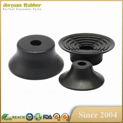 Custom Industrial Black Soft NBR Nr Silicone Rubber Miniature Vacuum Suction Cup Made in China
