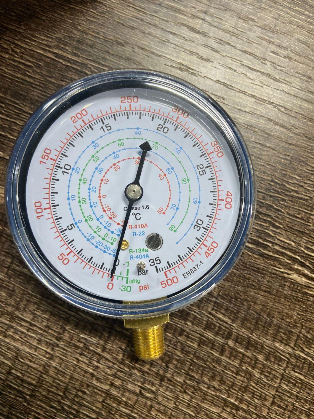 Low Pressure Refrigeration Parts Accessories Pressure Gauge 68mm