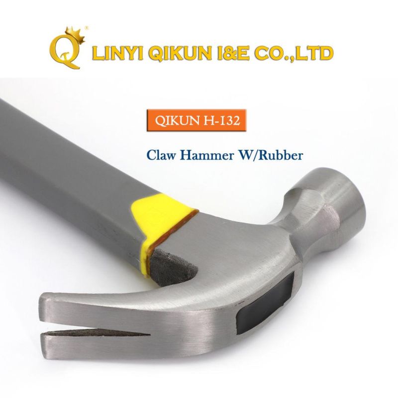 H-124 Construction Hardware Hand Tools British Type Claw Hammer with Fiberglass Handle