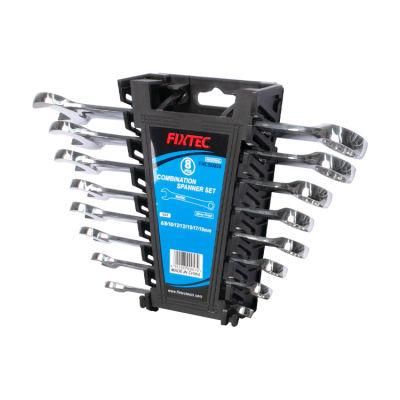 Fixtec 8PCS CRV Combination Spanner Set 6-19mm Combination Wrench Sets