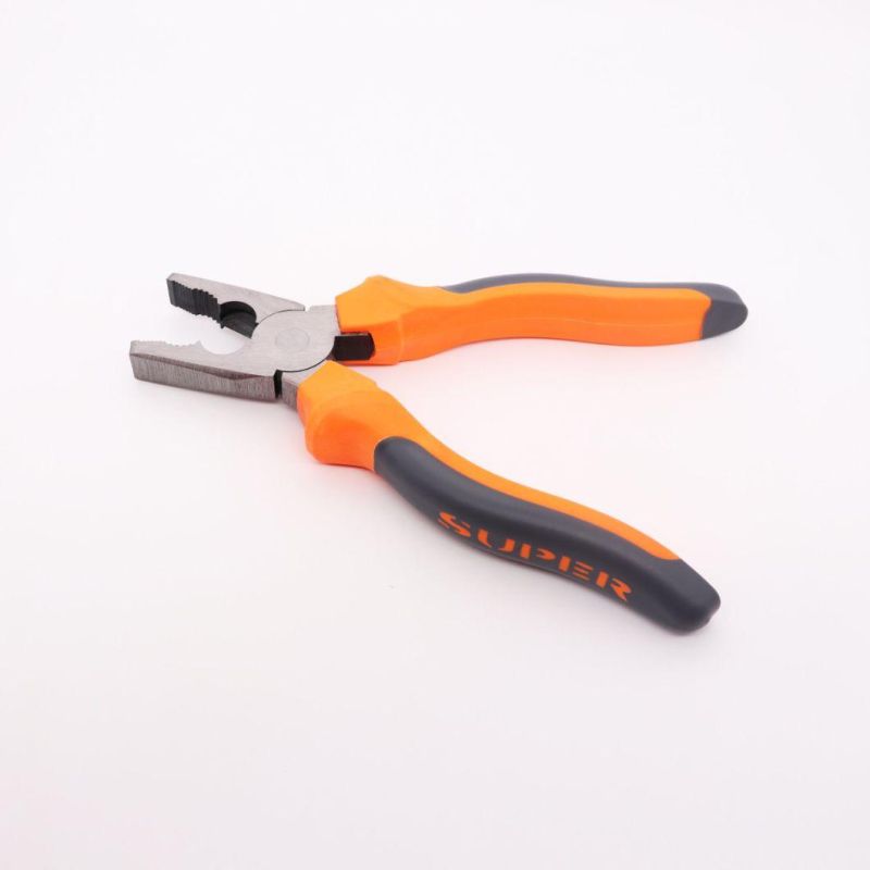 Made of Steel Pliers Customized Color 6 Inch 8 Inch Rubber Handle Power Pliers