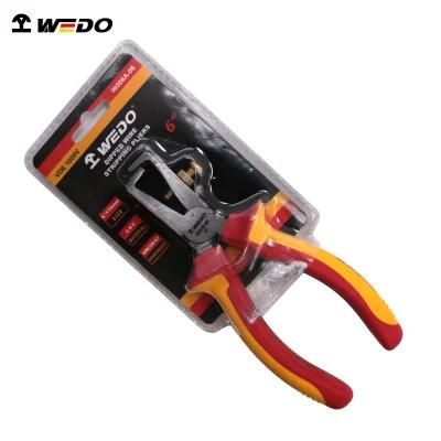 WEDO 7&quot;Insulated Wire Stripping Pliers VDE 1000V Wire Strippers Injection Pliers Chrome Vanadium Steel Anti-Slip Handle