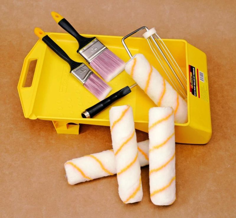 9" Superior Paint Roller Kit Painting Tools 8PCS Paint Roller Set