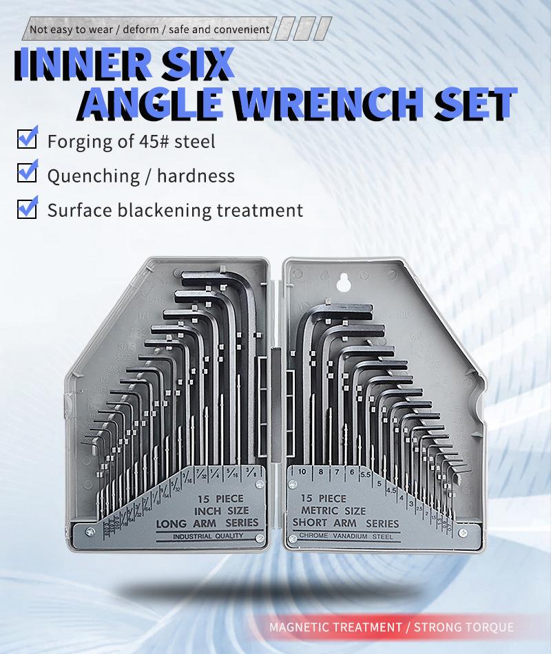 Professional Assembly Tool 30PCS L-Type Hexagon Wrench Set Combination Wholesale