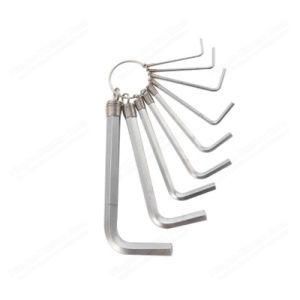 9PCS Short Long Hex Key Set with Spring Coil Wrench Hardware
