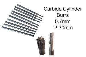 Full line of carbide rotary burrs for deburring