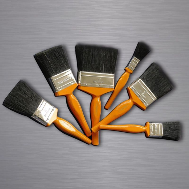 Superior Painting Tools 1" Paint Brush with Natural Bristles and Wooden Handle