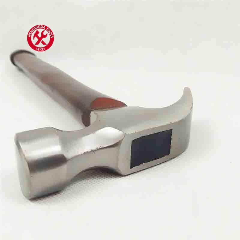 Claw Hammer with Laser Curved Wooden Handle