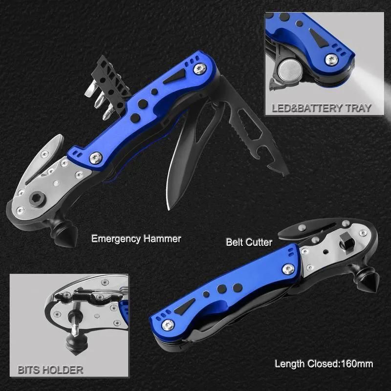 High Quality Multifunction Survival Hammer Multi Function Tool (#8442AL)