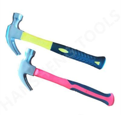 Made of Carbon Steel, Full Head Polished, Mirror Polish, Wooden Handle, PVC Handle, Glass Fibre Handle, Bricklayer Hammer 100-2000g
