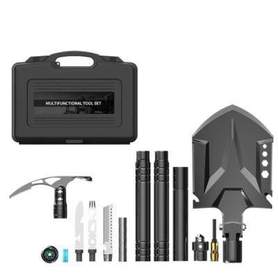 Aluminum Alloy 3Cr13 Shovel Head Boite a Outil Caixa De Ferramentas Completa Kotak Peralatan Tool Sets with Assembling Accessories