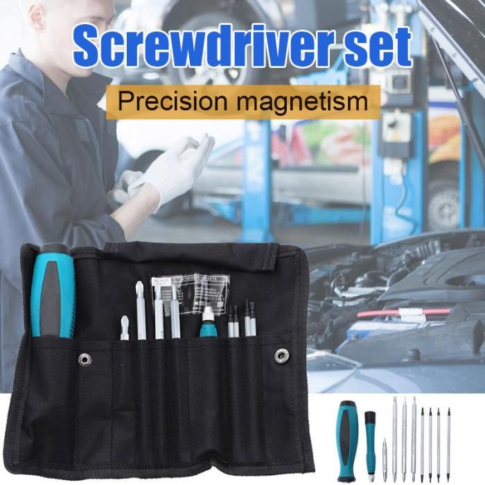 10PCS Precision Magnetic Screwdriver Set Phillips Slotted Star Bits Multifunctional Repair Hand Tools Kit Wholesale & Dropship