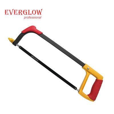 12&prime;&prime; Multi-Functional Arch Tube Plastic Handle Adjustable Hacksaw Frame for Wood Cutting