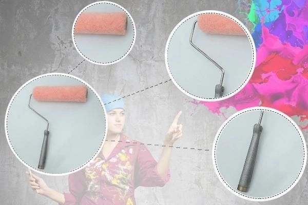 Wholesale Price Customized Wooden Plastic Handle Paint Brush Paint Roller