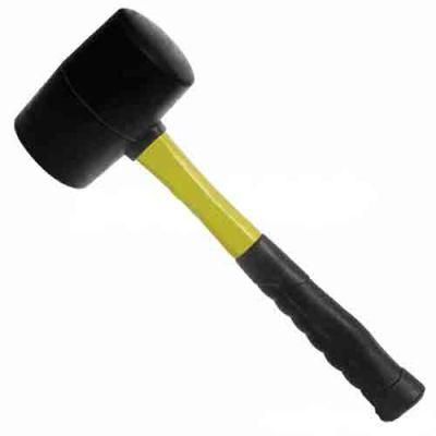 Hautine High Quality Rubber Hammer W/Fiber Glass Handle