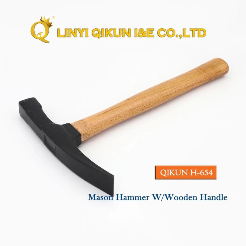 H-651 Construction Hardware Hand Tools Mason Hammer with Wooden Handle