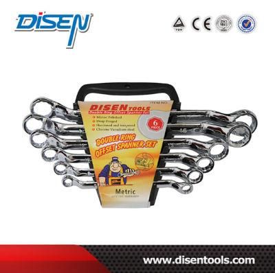 High-Quality Chrome Plated Plum Plastic Clip Double Ring Spanner