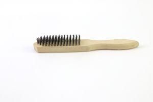 2020 New Copper Stainless Steel Wire Brush with Wooden Handle