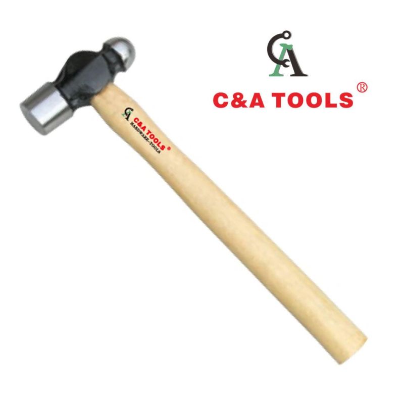 British Type Ball Pein Hammer with Wooden Handle