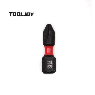 Professional Accessory Black Impact Torsion Philips Screwdriver Bit