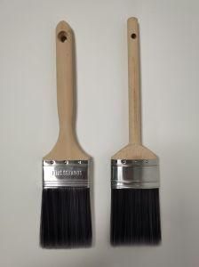 Paint Brush with Black Tapered Filament and Nature Wooden Handle