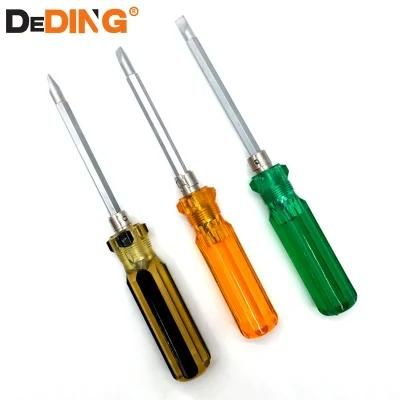 Transparent Colorful Double Head with Magnetic Tip Hardwere CRV Screwdriver