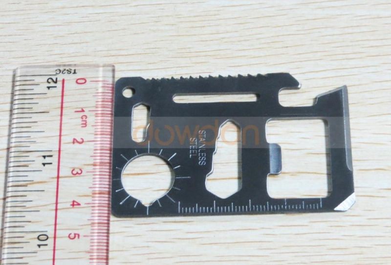Stainless Steel 11 in 1 Beer Opener Survival Card Tool Fits Perfect in Your Wallet