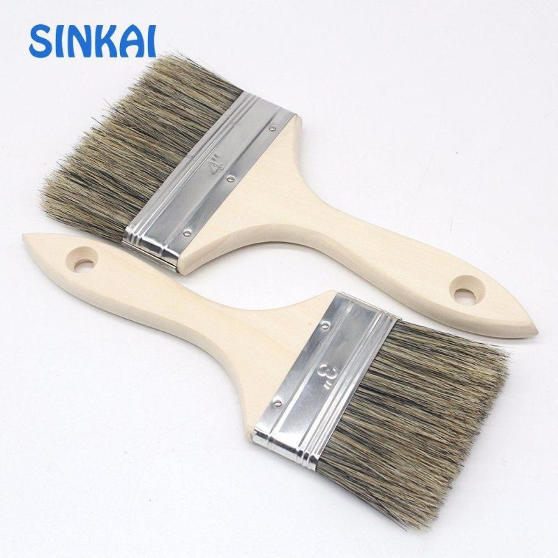 Hot Sale Paint Brush Set 1" Wooden Handle Bristles Paint Brush