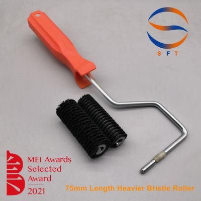 75mm Length Heavier Bristle Rollers with Plastic Hand Shank