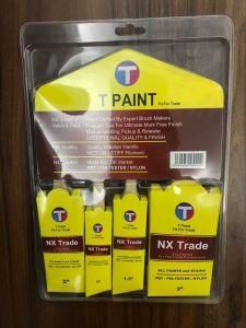 Tapered Solid Filament Paint Brush Set with Wooden Handle