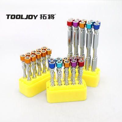 New Design Double Head 65mm Length Philips Torsion Screwdriver Bit with Color Magnetic Ring