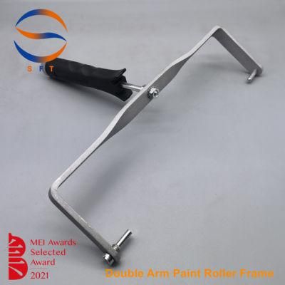Customized Double Arm Paint Roller Frames with Threaded Plastic Handles