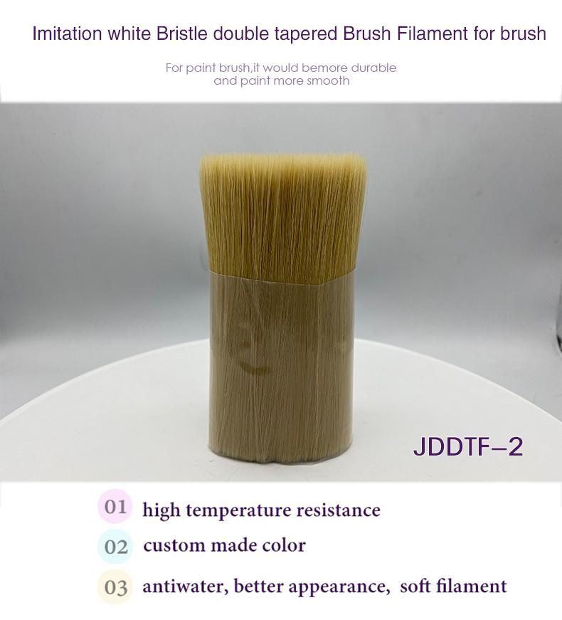 Imitation White Bristle Double Tapered Brush Filament for Brush Jddtf-2