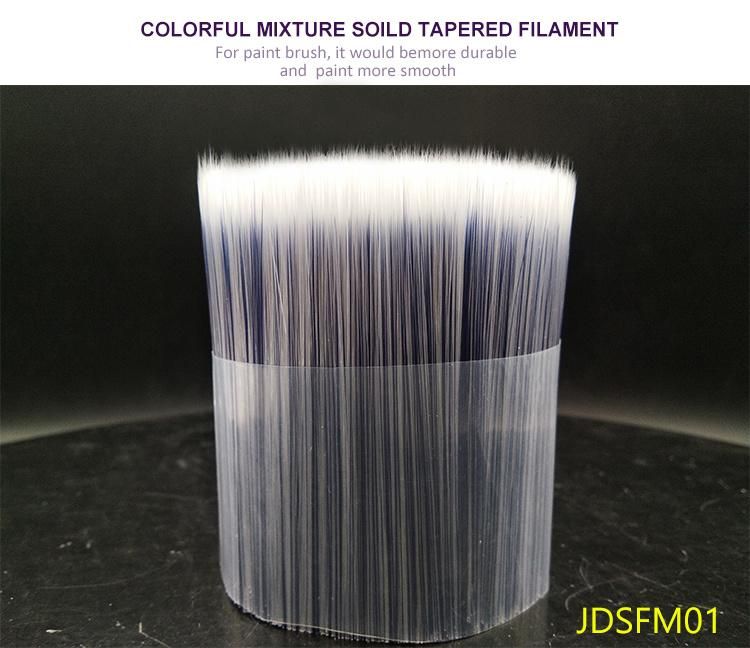 Jdsfm01 Colorful Mixture Solid Tapered Filament for Paint Brush Filament