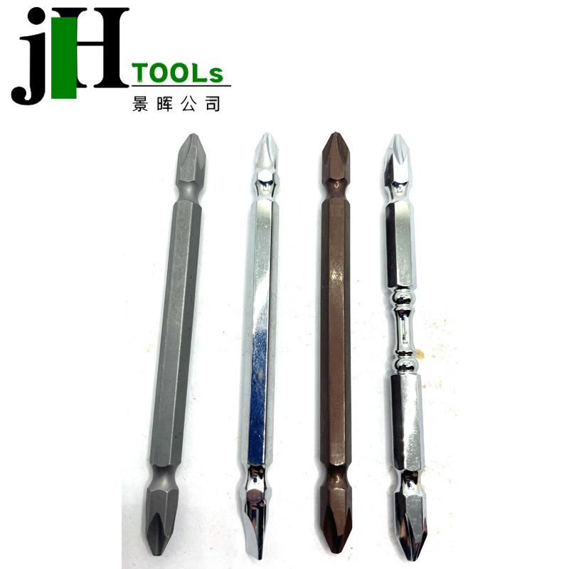 10 PCS Magnetic Slotted pH2 Screwdriver Bit S2 Steel 1/4 Hex Shank 100mm