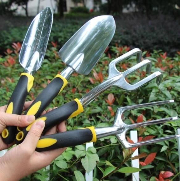Carbon Steel Garden Tools with Rubber Coated Handle