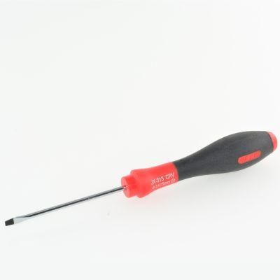 Wear-Resistant Screwdriver with Rubber and Plastic Two-Colour Handle