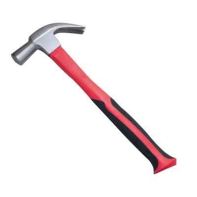 Construction Hardware Hand Tools Fiberglass Handle British Type Claw Hammer