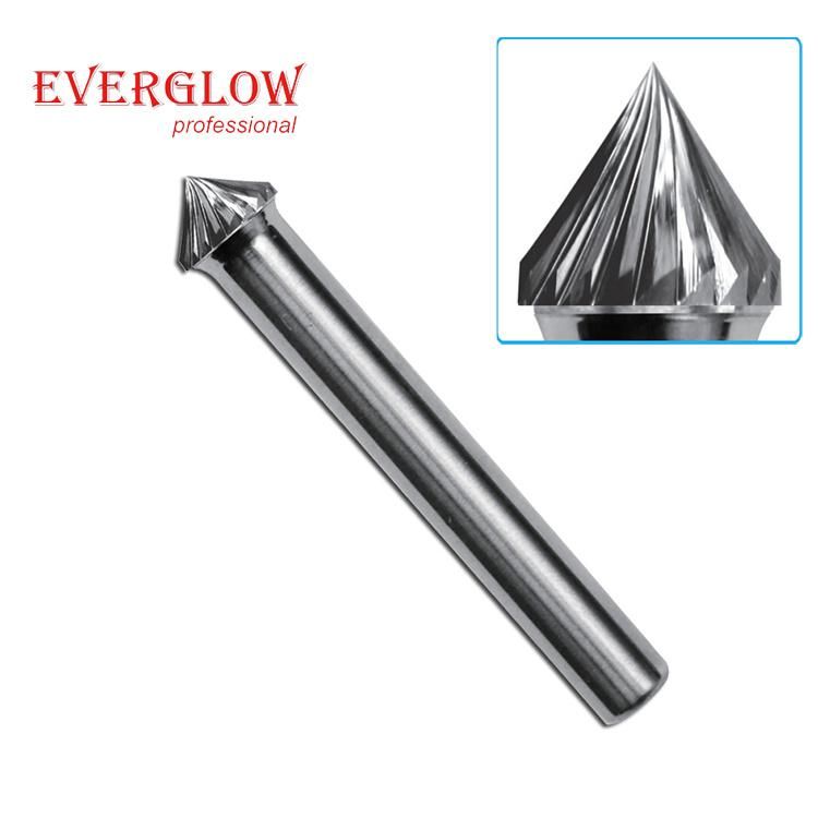 J Type Carbide Rotary File Tungsten Alloy 60 Degree Cone Shape for Wholesale