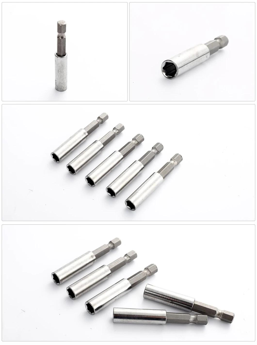 Stainless Steel Universal Magnetic Bit Holder 1/4" X50mm