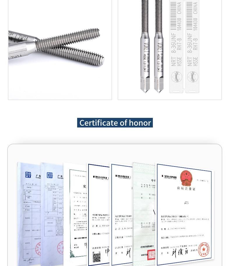 Hsse-M42 Forming Taps Unf Uns 1/4-28 5/16 3/8 7/16 1/2 9/16 5/8 Machine Roll Tapping Fine Thread Screw Tap