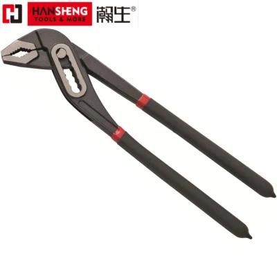 Made of Carbon Steel, CRV, Polish, Black, Double Color-Dipped Handle, D4 Type, Water Pump Pliers, Groove Joint Pliers